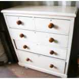 Large white chest of drawers