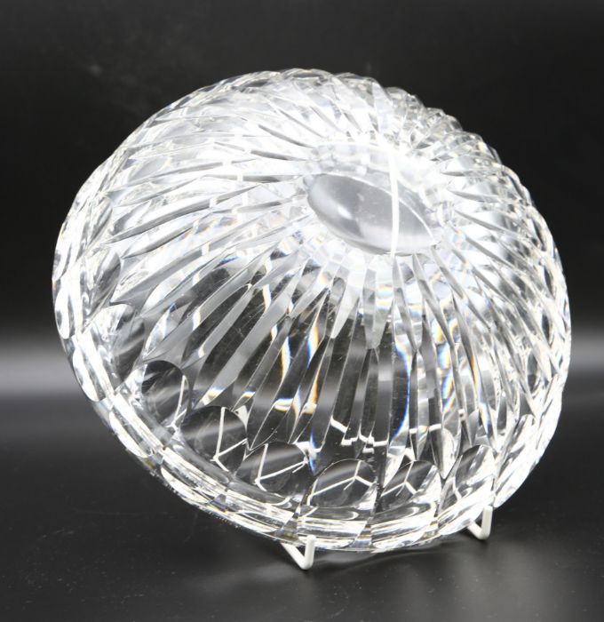 A Whitefriars cut crystal bowl by William Wilson and Bernard Finch circa 1940. Diameter approx 22cm. - Image 2 of 2