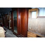 Large Victorian wardrobe with mirror to centre