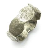 Roman Ring  Circa, 1st-2nd century AD. Silver, 3.84 g, 21.88 mm. Ring size, UK P. US 7.5. A very