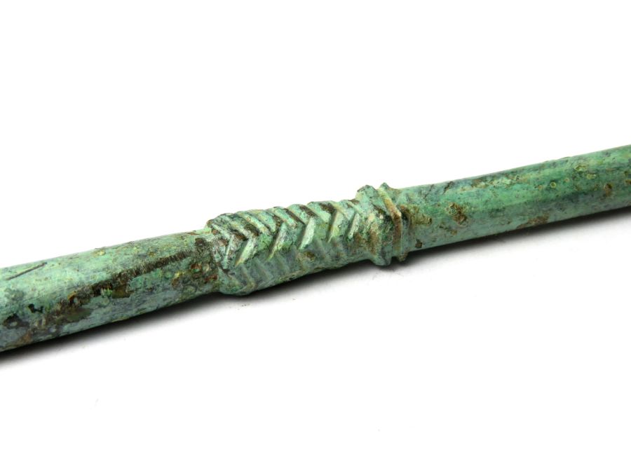 Large Roman Bronze Stylus. 4  Circa 2nd-3rd century AD. Copper-alloy, 8.62 g, 170 mm. A very - Image 2 of 3