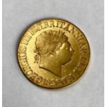 George III 1820 Sovereign, in presentation case with Certificate.