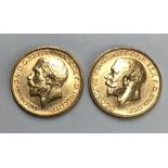 Sovereigns 1911 & 1912M.