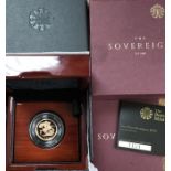 Royal Mint 2015 Gold FDC Proof Half Sovereign  in Original Case with Certificate.