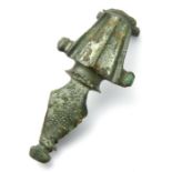 Roman Brooch  Circa, 1st century AD. Copper-alloy, 9.5 g, 58 mm x 25 mm. A Hod Hill type brooch.