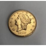 U.S.A 1906S Gold $20 Coin.