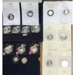 Collection of Royal Mint 2012 Olympic Silver proof coins with Certificates and other silver  proof