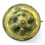 Roman Brooch.  Circa 2nd-3rd century AD. Copper-alloy, 11.30 g, 23.85 mm. A wheel type plate
