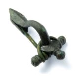 Roman Brooch  Circa 4th-5th century AD. Copper-alloy, 7.45 g, 40.47 mm. A good example of a late