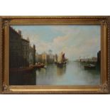 E Chester (20th century) The Grand canal, Venice Oil on canvas, signed lower right, 49 x 74cm