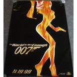 A vintage movie poster "007 The World Is Not Enough"