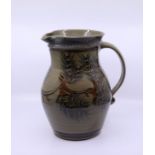 A studio pottery jug