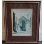 A print by Lowry, unsigned