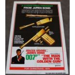 A vintage movie poster "007 The Man With The Golden Gun"