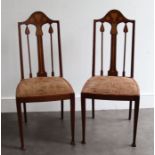 Attr Liberty a pair of Art Nouveau chairs