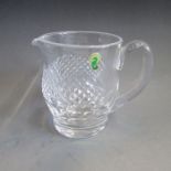 A Waterford Crystal “Prestige” Water Jug Marked Waterford  unboxed Date 20th century Size  13.5cm