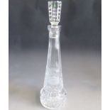 A Waterford Crystal “Prestige” Vodka Decanter and stopper, for Smirnoff. By Appointment to Czar