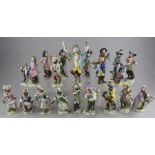 A Set of twenty Dresden Monkey Band figures Date 20th century   Size   largest  15cm high Condition