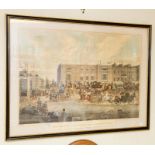 ‘The Elephant and Castle on the Brisghton road’, after the 1826 aquatint, framed dimensions 93 x