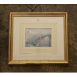 J.M.W. Turner (British, 1775-1851) A limited number print of the Chateau of Amboise, no. 0314 of 5,