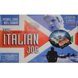Michael Caine, Noel Coward, ' Italian Job' , a 1999 double sided re release film quad poster