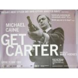 Michael Caine, 'Get Carter', a re release film quad poster