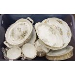 Royal Albert Haworth large dinner service, including platters and tureens