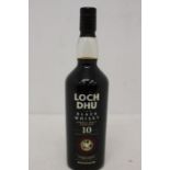 A Bottle Of Loch Dhu Black Whisky 10 Year Old Single Malt