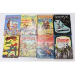 A collection of assorted annuals to include: Superboy Adventure Book, The New Rupert Colour