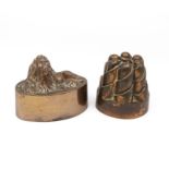 Two 19th Century copper jelly moulds