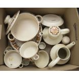 A Portmeirion and Midwinter coffee sets; Midwinter dinner service (4 boxes)