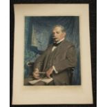Orpen Lithograph in wallet, possibly signed (gentleman seated), 68 x 52cm