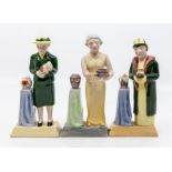 Manor limited editions of pottery ladies including Charlotte Read, Clarice Cliff, Susie Cooper