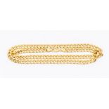 A 9ct gold hollow link curb chain, length approx. 24'', stamped 375, weight approx. 23gms