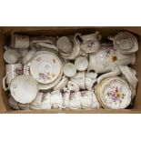 Royal Crown Derby Posies pattern items including tea wares and trinkets
