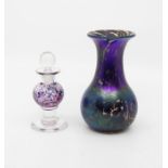 Adrian Sankey vase, Wallace Sanders perfume bottle