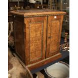 Parisian inlaid table top cabinet with drawers and gilt metal detailing