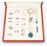 A collection of silver Gemporia jewellery comprising silver and gem set jewellery, to include
