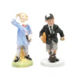 Two Royal Doulton figures of Boys off to School and Little Boy Blue