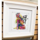 Buddha Feng Shuai by Patrice Murciano, along with a watercolour of a badger and an early 20th