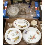 Royal Worcester tableware to include 2 fruit bowls, oval covered tureen, round tureen A/F plus