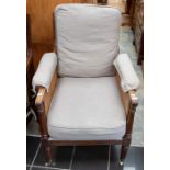 A pair of bergere armchairs