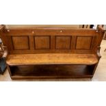 Late 19th Century concave church pew