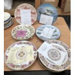 A large collection of commemorative plates and others, to include:- the Coalport 'Bomber Command