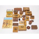 A collection of Mauchline wares and treen boxes, 19th & 20th Century along with Collectors Guild