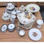 A large collection of ceramics, to include:- a part Shelley tea service comprising:- two serving