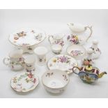 A collection of Crown Derby to include 'Posie' pattern along with Abbeydale and a small miniature