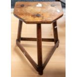 19th century Farmhouse kitchen stool.