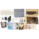 Commodore: A collection of assorted Commodore 64 items to include: computer, printer, various