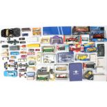 Diecast: A collection of assorted boxed and unboxed diecast to include: playworn unboxed examples,